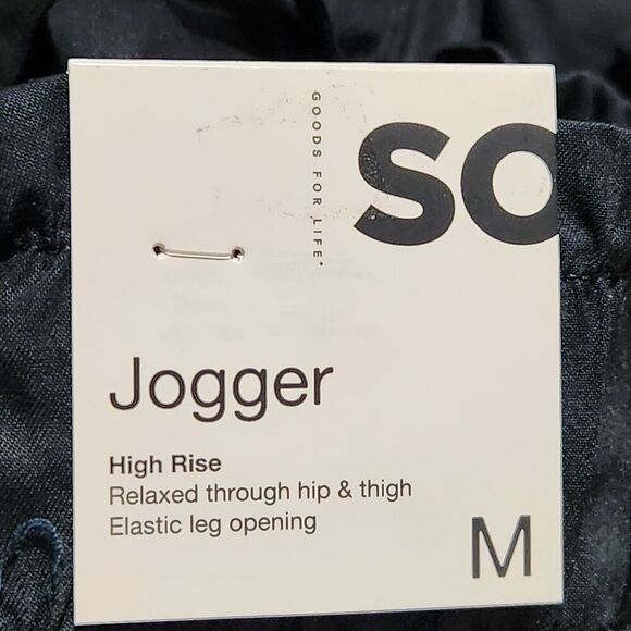 So Junior Jogger For Women Size Medium Black Color Elastic Waist High Rise - Picture 10 of 14